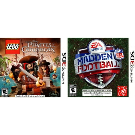 Madden NFL 3DS and LEGO Pirate of the Carribean 3DS 2-Pack (Nintendo 3DS)