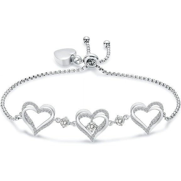 Adjustable Urn Bracelet for Ashes Heart Cremation Jewelry for Ashes with Birthstone Urn Bangle Cremation Jewelry Birthstone Memorial Urn Link Bracelet for Loved Ones