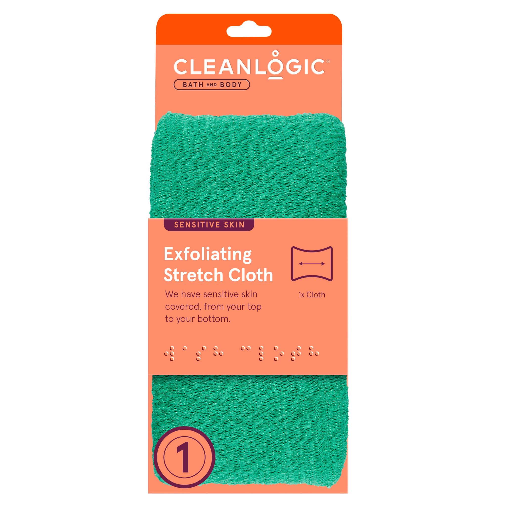 Cleanlogic Bath & Body Sensitive Skin Exfoliating Stretch Cloth