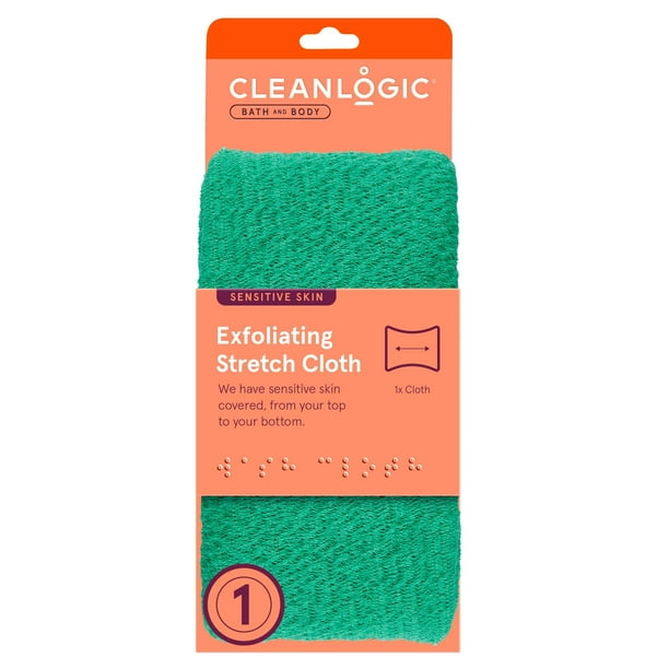 Cleanlogic Bath & Body Sensitive Skin Exfoliating Stretch Cloth