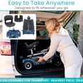 thumbnail image 4 of Vive 3-Wheel Mobility Scooter – Lightweight Electric Scooter for Seniors & Adults, Compact Folding Travel Design with Extended Battery, Charger & Basket, Red, 4 of 9