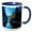 Blue/White, variant on 3drose, Cooper Lake in Central Washington. Cascade Mountains Reflectingrs., 11oz Two-tone Black Mug