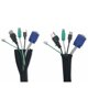 thumbnail image 1 of Funda suave ajustable para cable, gestión de cable de almacenamiento trenzado PET dividido, protección de cubierta-5*10cm+100*10cm blanco, 1 of 2