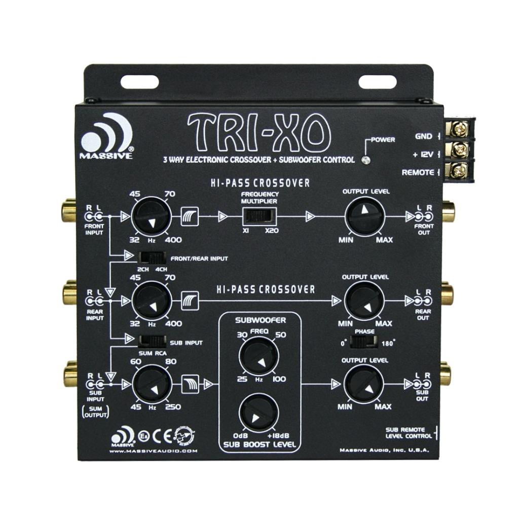 Photo 1 of Massive Audio TRI-XO 3-Way Active Electronic Crossover w/ Subwoofer Control
