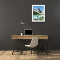 thumbnail image 3 of Zwick, Martin 12x14 White Modern Wood Framed Museum Art Print Titled - Ponta de Sorapis seen from Lago del Sorapis in the Dolomites of the Veneto, 3 of 4