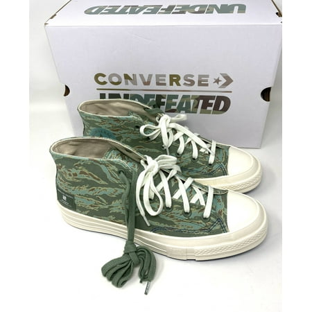 

Converse Men s CHUCK 70 MID SEA Spray Fossil Green Canvas Sneakers 172397C
