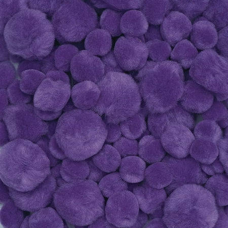 UPC: 0191487021906 | Colorations Pom-Poms  Purple – 100 Pieces