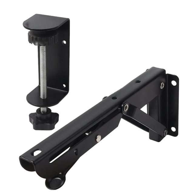 2-piece Sliding Desk Extension Plate Support Clipon Keyboard Tray Hand Rest