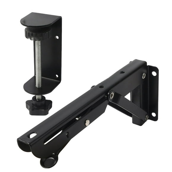2-piece Sliding Desk Extension Plate Support Clipon Keyboard Tray Hand Rest