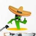 thumbnail image 1 of Mexican Cool Cactus Wall Decal Mural by Wallmonkeys Peel and Stick Graphic (48 in H x 47 in W) WM168455, 1 of 4