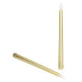 thumbnail image 4 of LED Candle Light, LED Taper Candles 2pcs  For Wedding For Birthday Party Full Spray Gold, 4 of 8