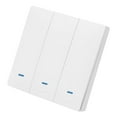 thumbnail image 1 of Mistaha Wi-Fi Smart Switch Light Switch Push Button Voice Control, Remote Control, Touch Control Compatible with Assistant Schedule, Timer, Countdown Needs Neutral Wire No Hub Required, 1 of 8