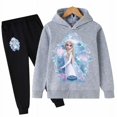thumbnail image 3 of Conjunto de Elsa y Frozen para niños, ropa informal para niñas pequeñas, disfraz de manga larga, conjuntos de sudaderas con capucha para niños, ropa para niños de 2 a 14 años, 3 of 5