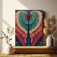 thumbnail image 6 of UXIEQU Vibrant Beaded Angel Wings Canvas Wall Art Print 15.75x11.81 Inches, 6 of 8