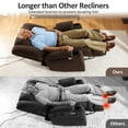 thumbnail image 5 of MCombo Large Triple Motor Power Lift Recliner for Big and Tall Elderly, Fabric, Navy Blue, Coffee, 5 of 11