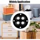 thumbnail image 2 of Mini ruedas | Juego de 4 ruedas de bolas giratorias autoadhesivas de 360 grados - Polea para muebles para macetas, accesorios de bricolaje, manualidades, ruedas para electrodomésticos para oficina en, 2 of 5