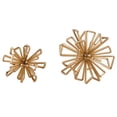 thumbnail image 2 of CC Home Decor Geometric Starburst Sculptural Decoration - 8.5" - Gold - Set of 2, 2 of 3