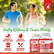 Nutri Nation Keto ACV Gummies with BHB Salts 1000mg, 5 Bottles (300 Count)