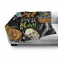 thumbnail image 3 of Halloween Soft Flannel Fleece Blanket, Eat Drink and Be Scary Colorful Sketchy Witch Skull Pumpkins Bats, Cozy Plush for Indoor and Outdoor Use, 60" x 80", Charcoal Grey Multicolor, by Ambesonne, 3 of 6