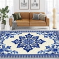 thumbnail image 6 of 6.5'x10' carpet floor mat for carpet big area rug geometric area rug scalloped area rug, 6 of 10