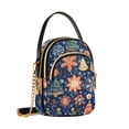 thumbnail image 7 of FORMRS Crossbody Bag for Women Quilted Travel Shoulder Cell Phone Purse with Chain Strap Handbag, Christmas Splendor, 7 of 7