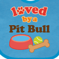 thumbnail image 4 of Inktastic Pit Bull Loved by a (dog Breed) Boys or Girls Baby Bib, 4 of 4
