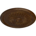 thumbnail image 3 of 36"OD x 1 1/2"P Juniper Ceiling Medallion (Fits Canopies up to 7"), Hand-Painted Root Beer Crackle, 3 of 5