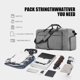 thumbnail image 5 of Almacenamiento y organización del baño, organizadores y almacenamiento de armarios, bolsa de equipaje de viaje para hombres, bolsa de equipaje de viaje plegable con compartimento para zapatos, bolsa d, 5 of 9
