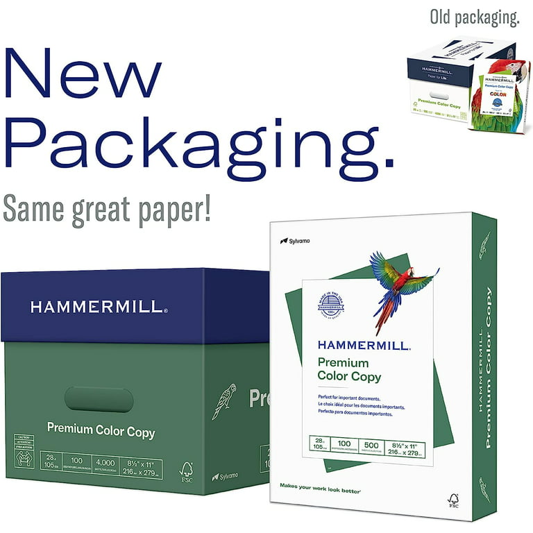 Hammermill Printer Paper, Premium Color 32 lb Copy Paper, 19 x 13 - 1 Ream  (500 Sheets) - 100 Bright, Made in the USA, 106128R