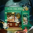thumbnail image 2 of Rolife 3D Wooden Puzzles DG156 Alice’s Tea Store DIY Miniature House, 2 of 5