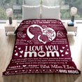 thumbnail image 2 of LHSHID Mom Gifts Birthday Gifts for Mom Blankets Gift Blanket Flannel Soft and Comfortable Anti static Bed Sofa Blanket 60x80in, 2 of 5