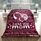thumbnail image 2 of LHSHID Mother Blanket Warm Soft Throw Blanket Mom Gifts for Mothers Day Birthday Gifts for Mom from Daughter Son I Love You Mom(Grey) 50x60in, 2 of 6