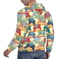 thumbnail image 6 of Haiem Retro With Joysticks Patterned Men's Hoodie with Kangaroo Pocket - Ideal Pullover Sweatshirt for Daily Wear, Travel, and Home-Small, 6 of 7