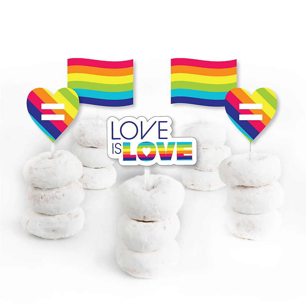 48 x gay pride drapeaux pré cut cupcake toppers premium qualité sucre glaçage feuille