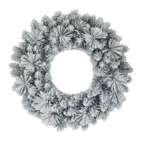 Winter Frost Flocked Christmas Wreath, 24", by Holiday Time