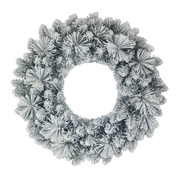 Winter Frost Flocked Christmas Wreath, 24", by Holiday Time