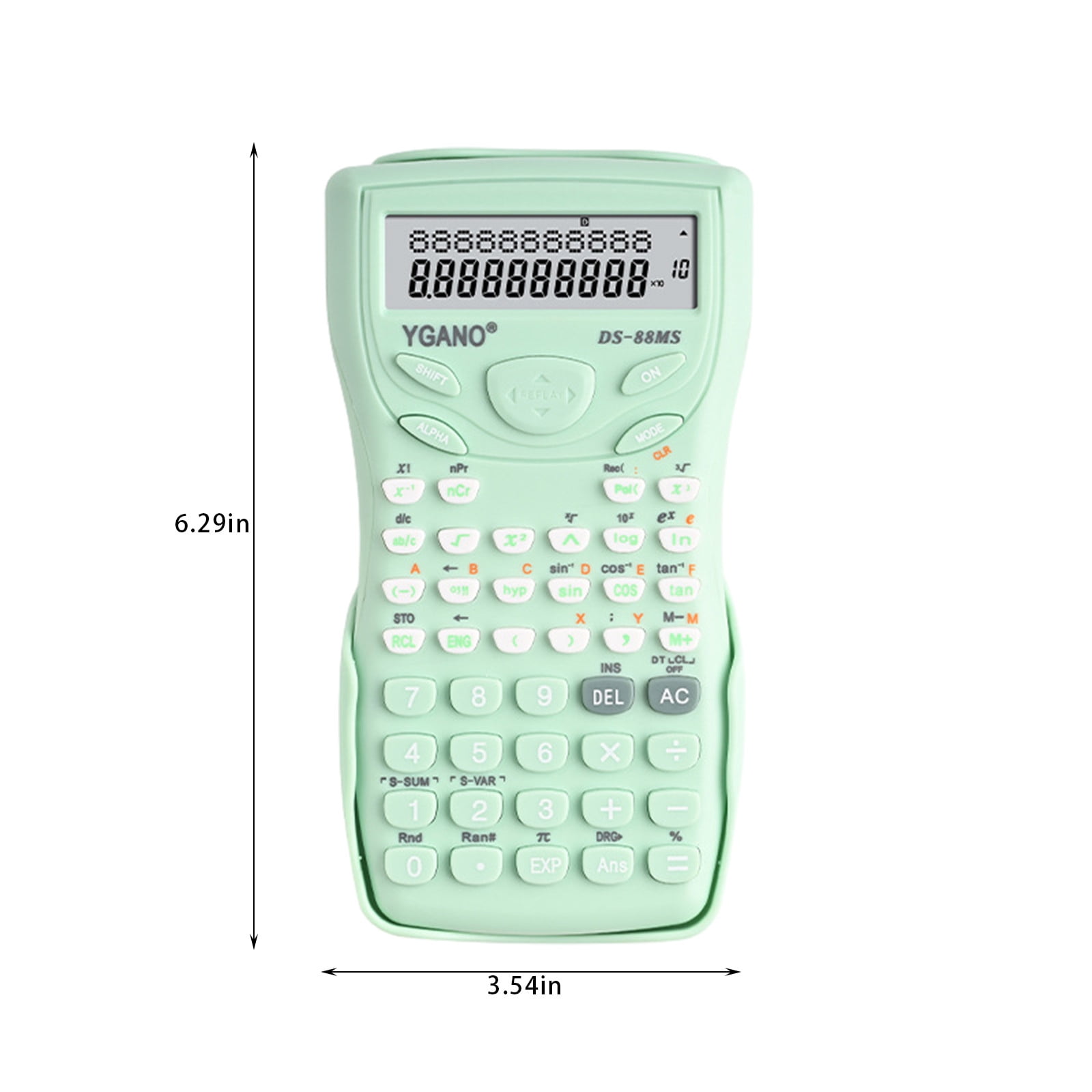 JilgTeok 2 Packs Colorful 12-Digit Scientific Calculator with Large LCD Display, Multifunctional Exam Tool for School & Office, Battery Powered, Portable & Sliding Cover Design