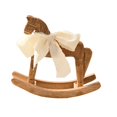 thumbnail image 4 of Figura de caballo de madera coleccionable, recuerdo de temporada navideña, cinta elegante Cinta Blanca, 4 of 9