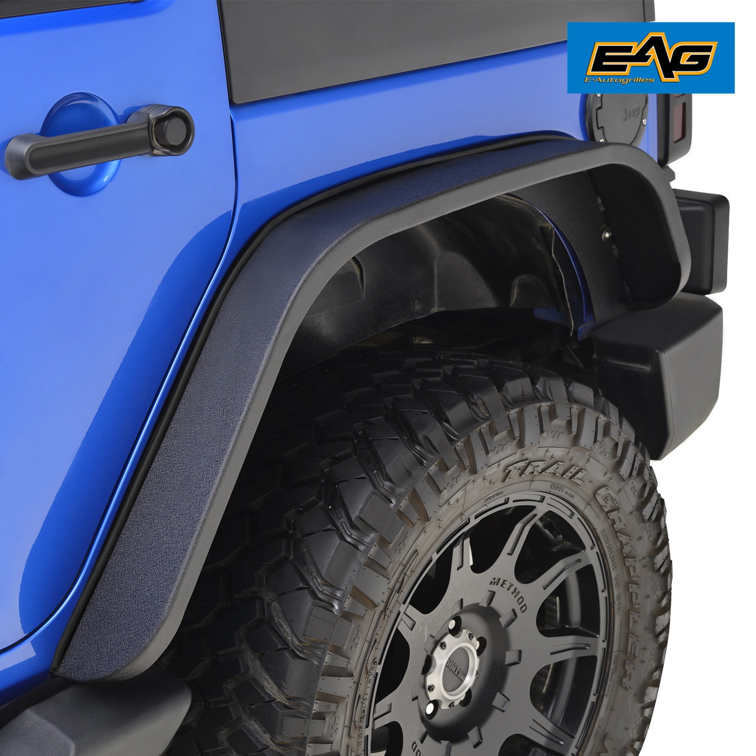 Car & Truck Parts Textured Black 0718 Jeep Wrangler JK Fender Flares Led Marker Light Set