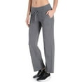 thumbnail image 3 of Danskin Women's Casual Pants Stretch Heather Drawcord Athletic Cotton Blends, 3 of 5
