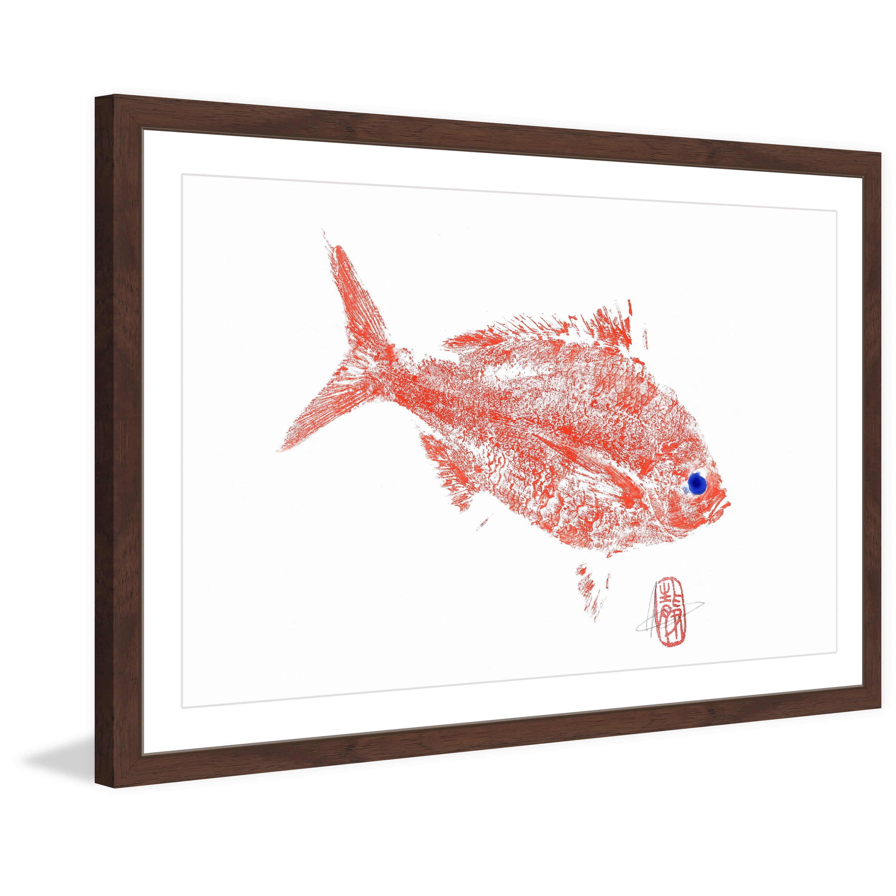 "Red Bream 2" Framed Painting Print