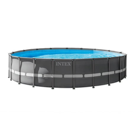 pool ground above intex durable pump ultra frame round