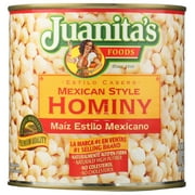 Juanita's Foods Mexican Style Hominy, Canned Hominy, 25 oz (12 Pack)