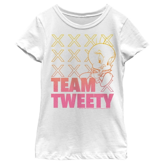 Girl's Space Jam: A New Legacy Team Tweety  Graphic Tee White X Large