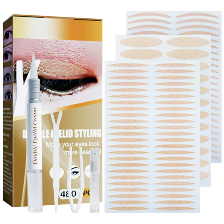 480 Pieces Invisible Double Eyelid Tape Self Adhesive For Hooded Uneven  Droopy