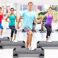thumbnail image 3 of Gymax Exercise Aerobic Step Adjustable Height Step Platform w/ 4 Removable Risers, 3 of 10