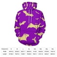thumbnail image 2 of Hoodies Purple Bat Casual Pullover Hoodie Long Sleeve Sweatshirts Birthday Gift, 2 of 5