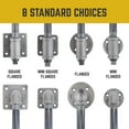 thumbnail image 4 of PIPE DECOR Barn Door Handle with Square Flange 10.5 In. L, 4 of 10