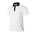 thumbnail image 1 of Ohufall Chemises de Golf pour Hommes Col Rabattu Manches Courtes Évacuant l'Humidité Performance Quotidienne Décontractée Élégante Chemises à Col pour Hommes, 1 of 3