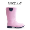 thumbnail image 4 of Kids Rain Boots Easy-On Lightweight Waterproof Non-Slip Sole for Boys & Girls Outdoor Play Rainy Day Comfortable, 4 of 6